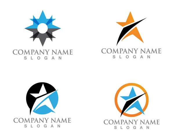 Star logo and symbols template vector icon illustration design — Stock Vector