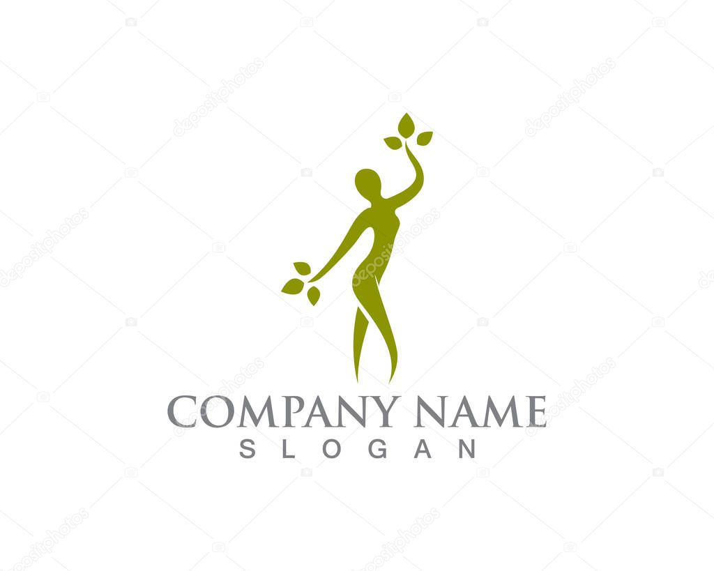 Salon woman  logo and symbols