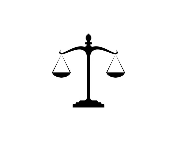 Justiça Logotipo Advogado Símbolos Ícones Modelo —  Vetores de Stock