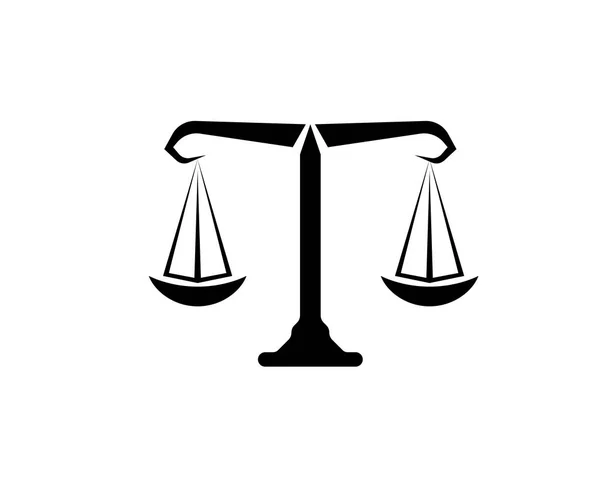 Justitie Advocaat Logo Symbolen Sjabloon Pictogrammen — Stockvector