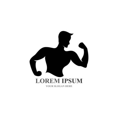 Spor Etiketi Jimnastik Salonu Fitness Logosu için vektör nesnesi ve Simgeler