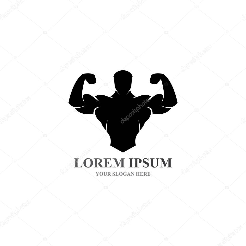Vector object and Icons for Sport Label  Gym Badge  Fitness Logo Design