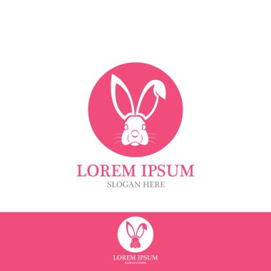 Tavşan Logo şablon vektör simgesi illüstrasyon
