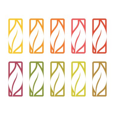 yapraklar vektör şablonunu belirler 