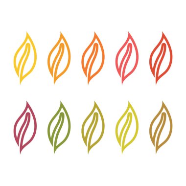 yapraklar vektör şablonunu belirler 