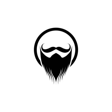 Hippi sembolü logo tasarım vektörü