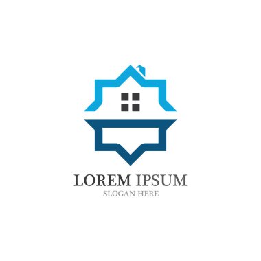 Emlak binası logosu ve sembol vektörü