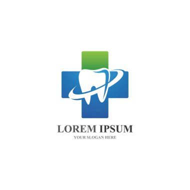 Diş bakımı logosu Şablon vektör resimleme simgesi 