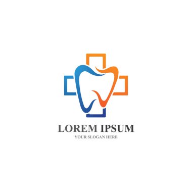 Diş bakımı logosu Şablon vektör resimleme simgesi 