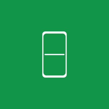 Yeşil baground vektör şablonunda beyaz domino kartı