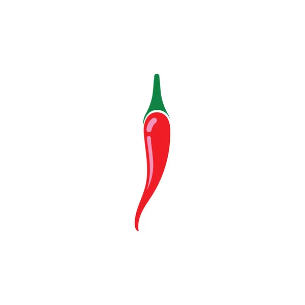 Chilli-Pepper ikona. Plochá ilustrace chilli-papričkové vektorové — Stockový vektor