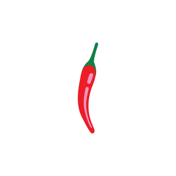 Chili-Pepper-Symbol. Flache Darstellung von Chilipfeffer - Vektor ic — Stockvektor