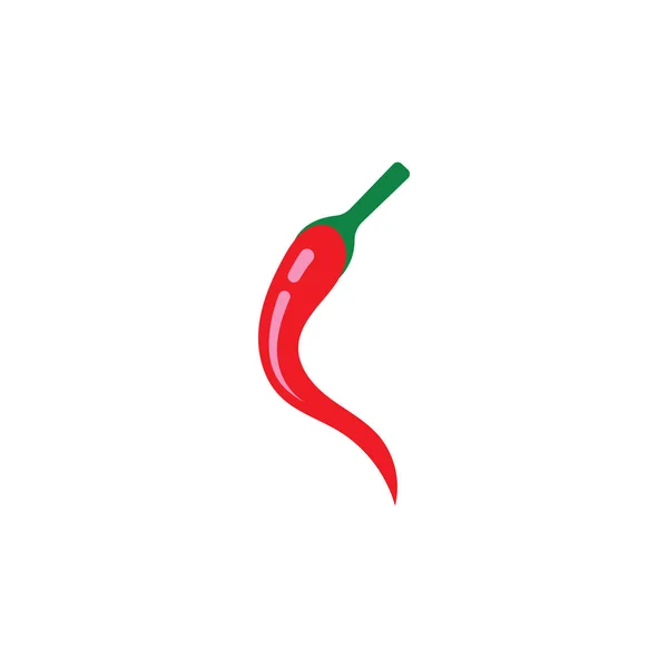 Icono de chile y pimienta. ilustración plana de chile - vector ic — Archivo Imágenes Vectoriales