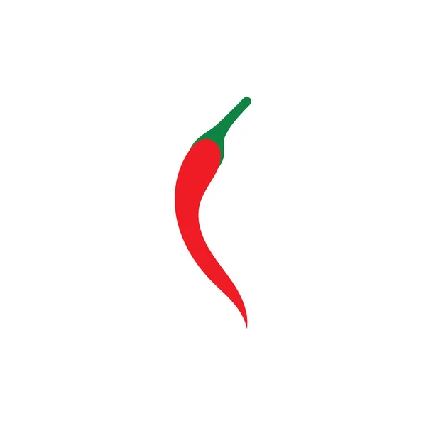 Icono de chile y pimienta. ilustración plana de chile - vector ic — Archivo Imágenes Vectoriales