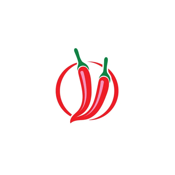 Chilli-Pepper ikona. Plochá ilustrace chilli-papričkové vektorové — Stockový vektor