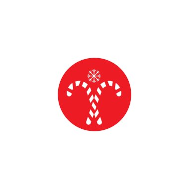 Noel Şekeri Dekorasyon Vektörü şablonu