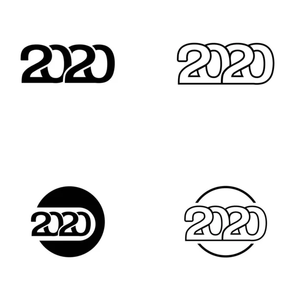Новий рік 2020 вектор і символ — стоковий вектор