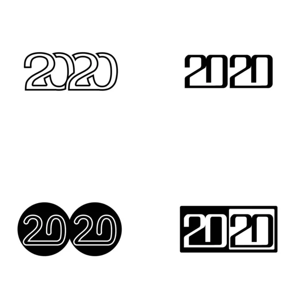 2020 Neujahrsvektor und -symbol — Stockvektor