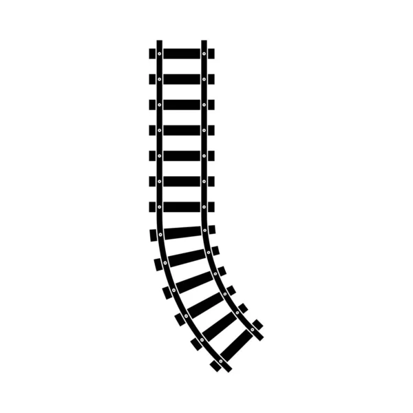 Modelo de design de ícone de vetor de trilhas de trem —  Vetores de Stock
