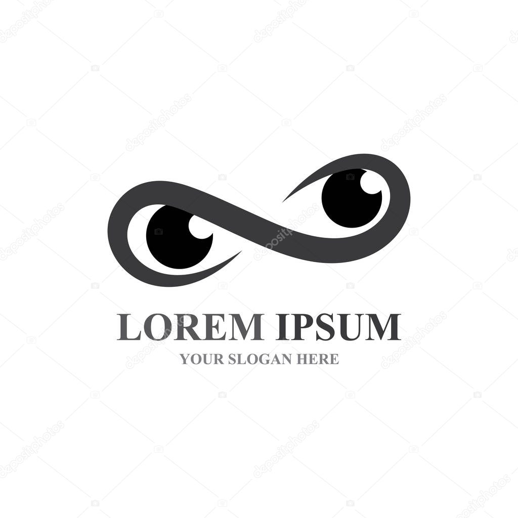 Branding Identity Corporate Eye Care vector logo design