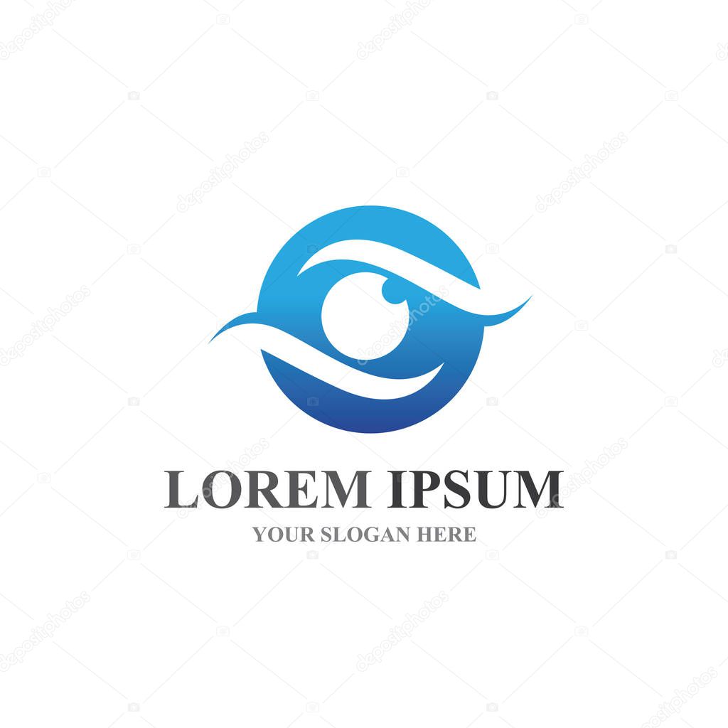 Branding Identity Corporate Eye Care vector logo design