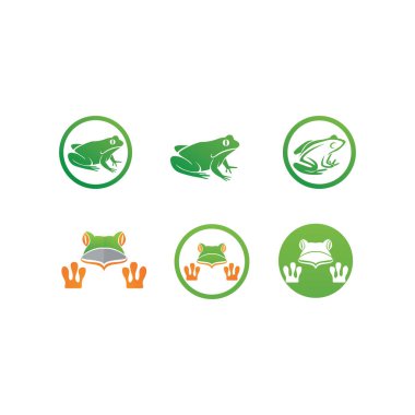 Kurbağa başlı hayvan sembolü ve logosu 