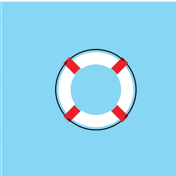 Rettungsring Logo Symbol Vektor Illustration — Stockvektor