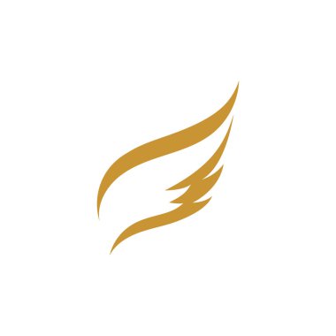 Kuş kanadı güvercin logo şablonu vektörü
