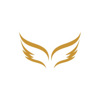Kuş kanadı güvercin logo şablonu vektörü