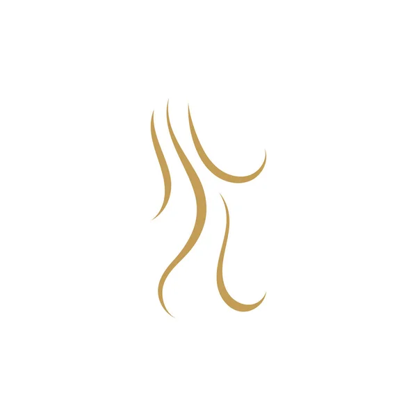 Hair Wave logo vector pictogram — Stockvector