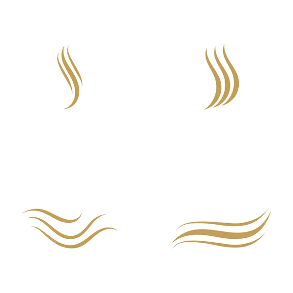 Immagine vettoriale del logo dell'onda dei capelli — Vettoriale Stock
