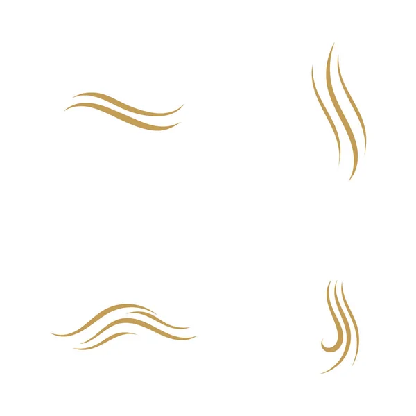 Haarwelle Logo Vektor Illustration — Stockvektor