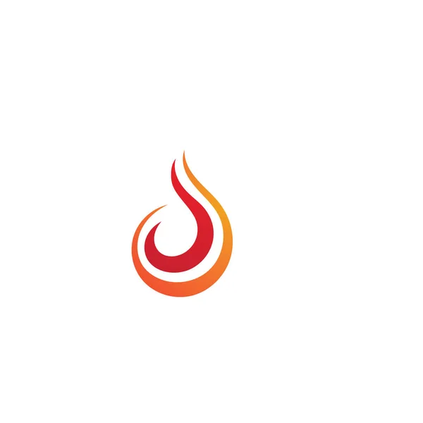 Tűz láng sablon Logo vektoros ikon olaj, gáz és energia logó — Stock Vector