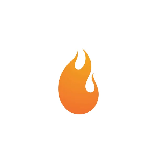 Fire flame Logo Template vector icon Oil, gas and energy logo — Stock Vector