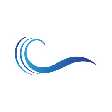 Su dalgası simge vektörü