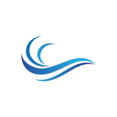 Su dalgası simge vektörü