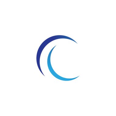 Su dalgası simge vektörü