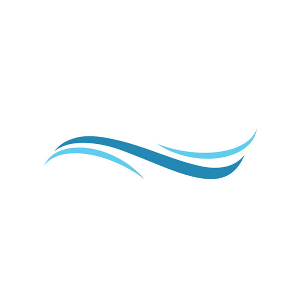 Water wave icon vector