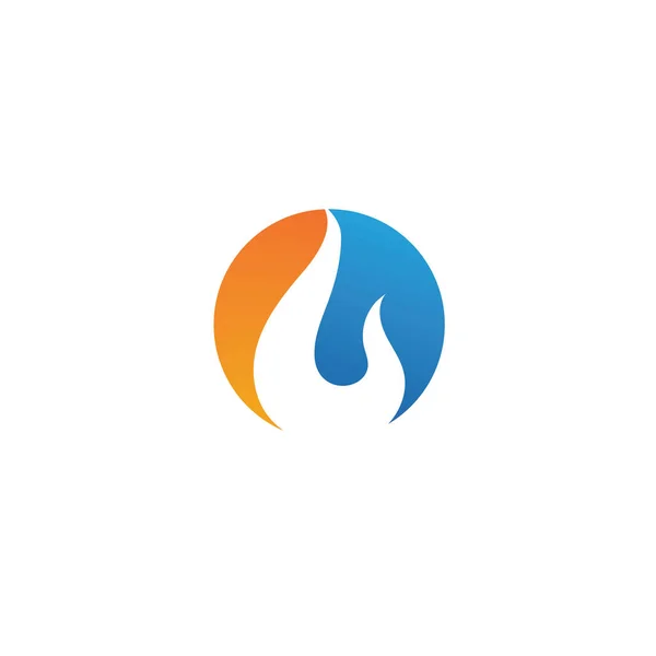 Вогняне полум'я Логотип Шаблон Векторна іконка Масло, газ та енергія логотип — стоковий вектор