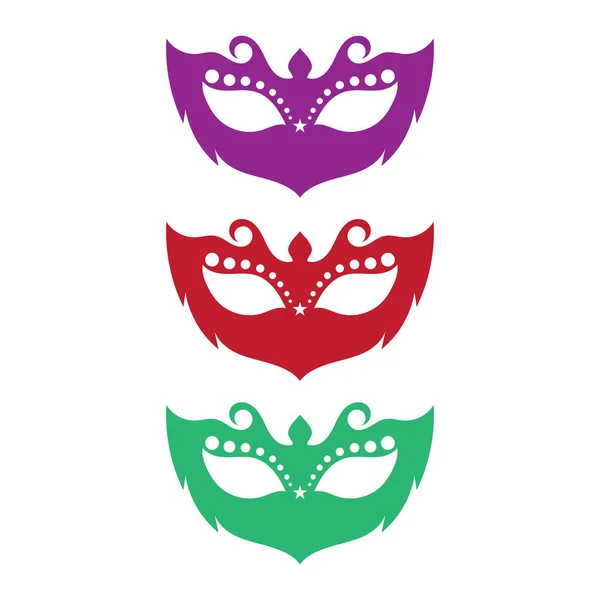 Maškarní karneval Maska Ikona a symbol logo — Stockový vektor