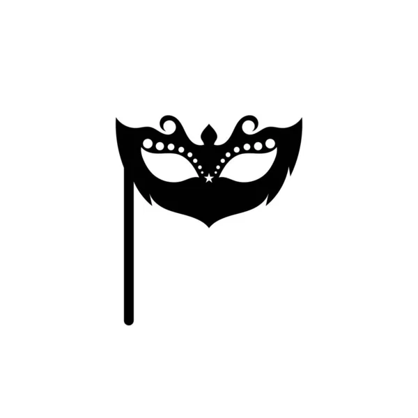 Masquerade Carnival Mask Icon and symbol logo — ストックベクタ