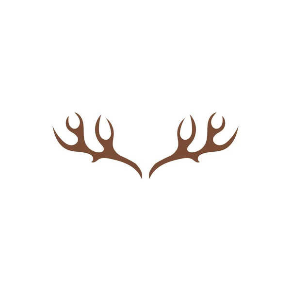 Vecteur logo ilustration bois de cerf — Image vectorielle