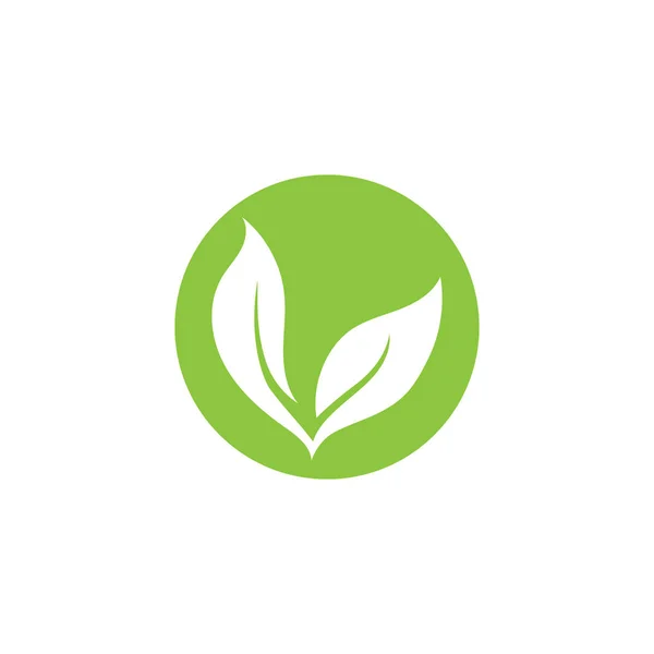 Verde foglia ecologia natura elemento vettore — Vettoriale Stock
