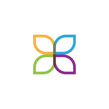 Yeşil yapraklı ekoloji doğa element vektörü