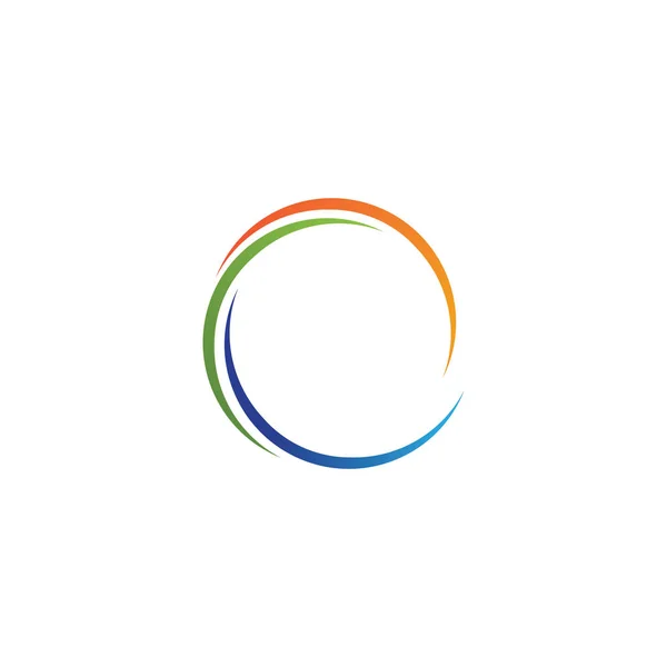 C círculo Carta Logo Plantilla vector icono — Vector de stock