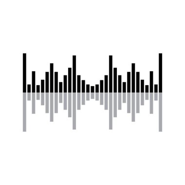 Ses dalgaları illüstrasyon vektör