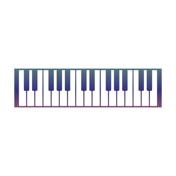 Keyboard piano vector Musical instrument illustration design — 스톡 벡터