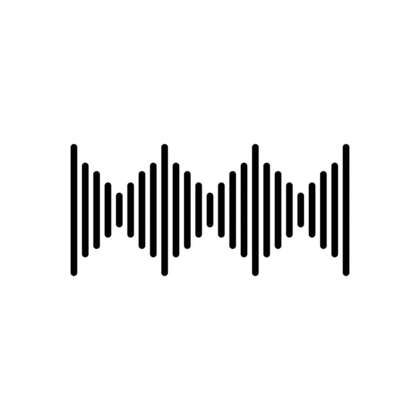 Ilustração vetorial de ondas sonoras —  Vetores de Stock