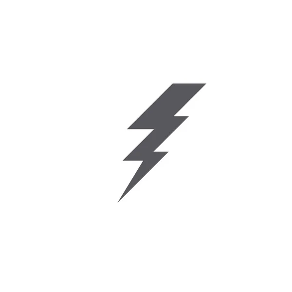 Lightning Logo Template ícone do vetor ilustração —  Vetores de Stock