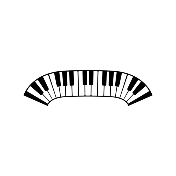 鍵盤ピアノベクトル楽器イラスト — ストックベクタ